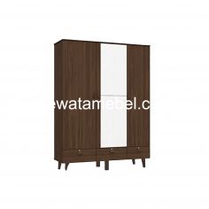 Wardrobe 3 Doors- GARVANI EDEN 3P / Serbian Timber